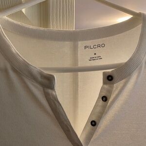 Pilcro size M white ribbed tank